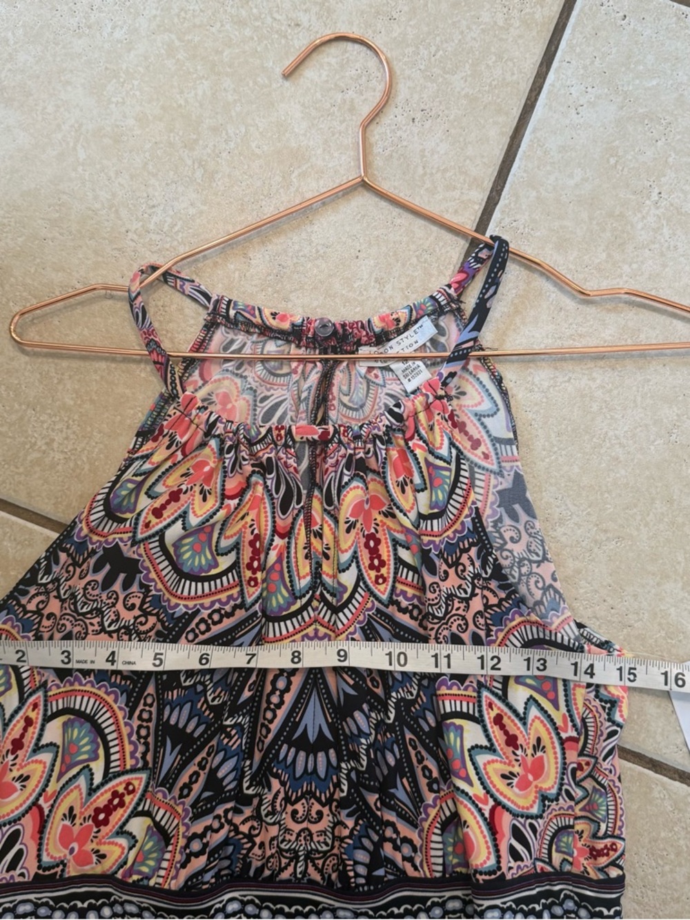 London style collection Sleeveless Printed Maxi Dress size 12 new with tag - Picture 5 of 5